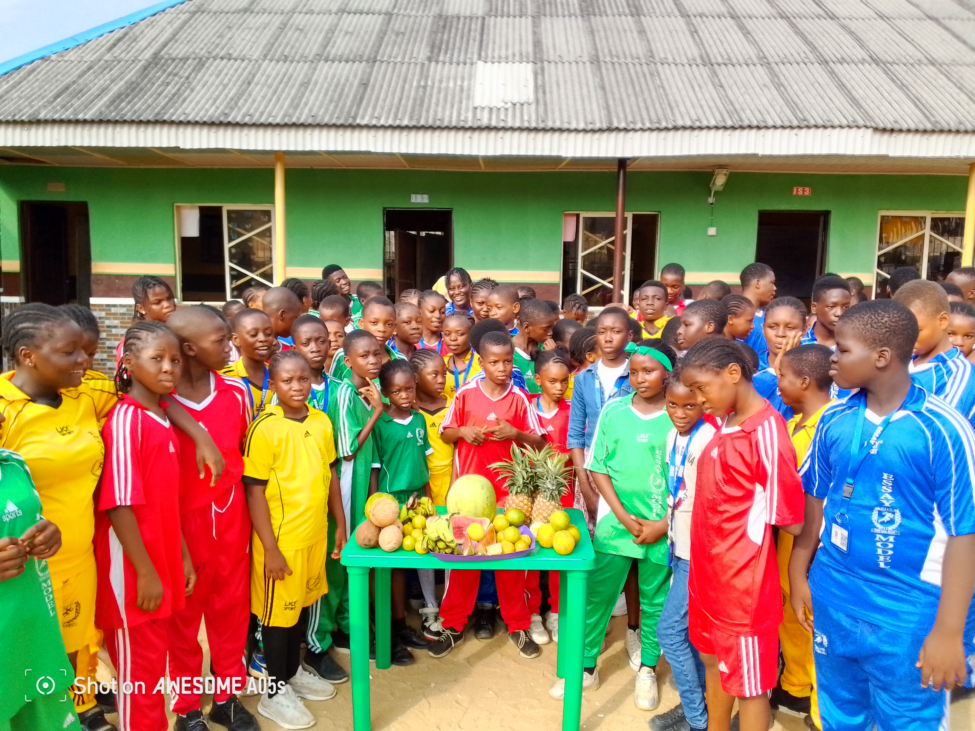 Pre-school children at a nutrition day